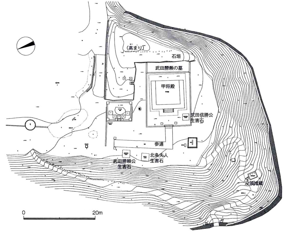 甲将殿周辺図