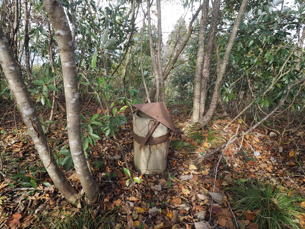 槇山砲台1号砲側通気口上部