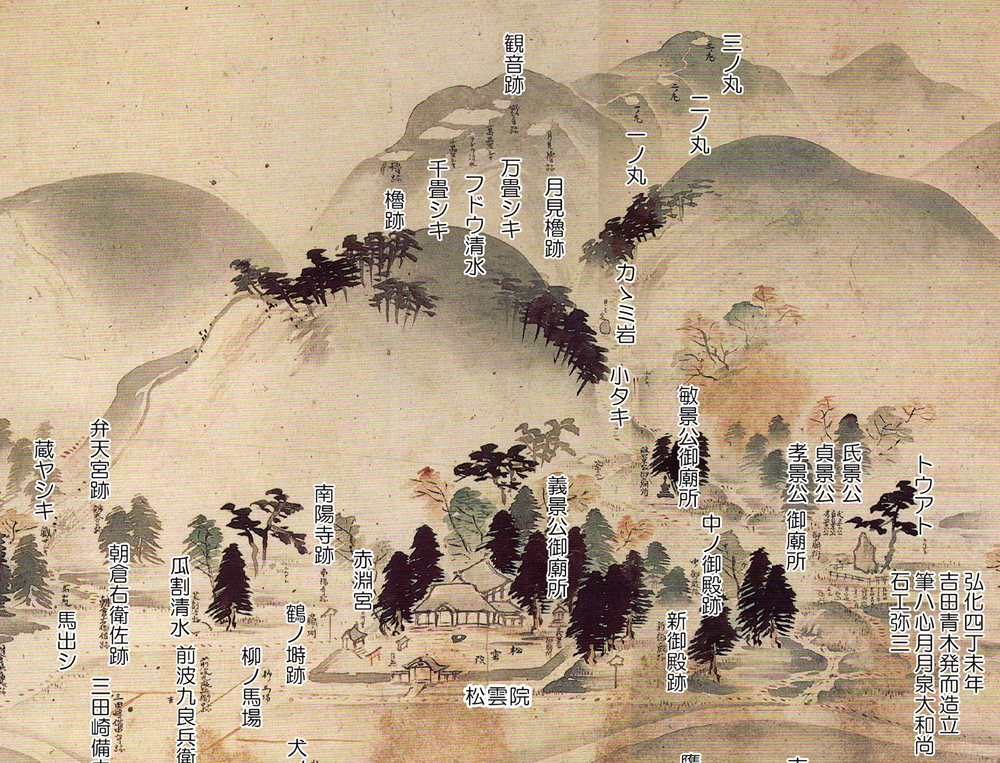 一乗谷城絵図