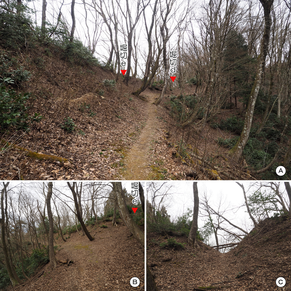 一乗谷城一の丸二の丸間