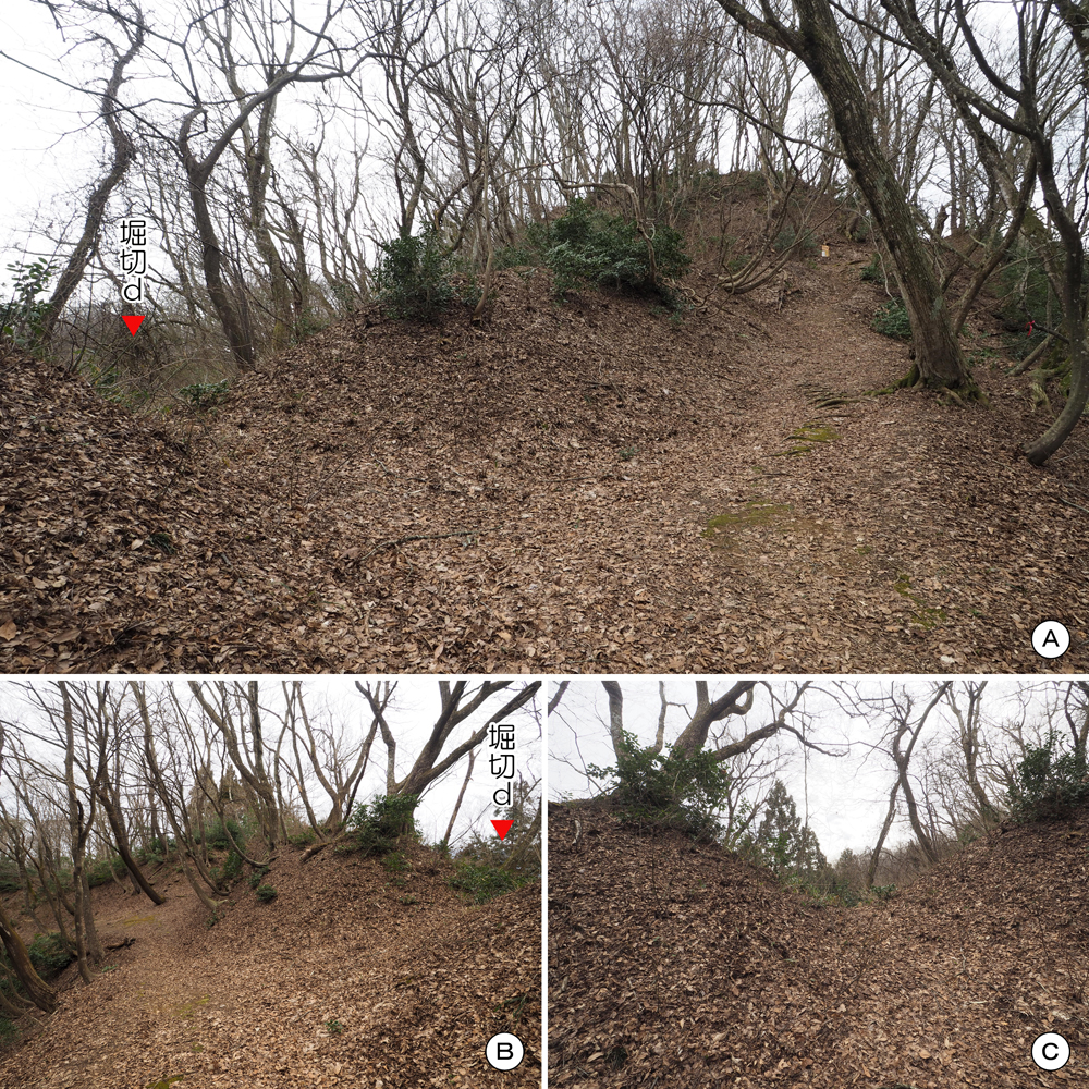 一乗谷城一の丸二の丸間