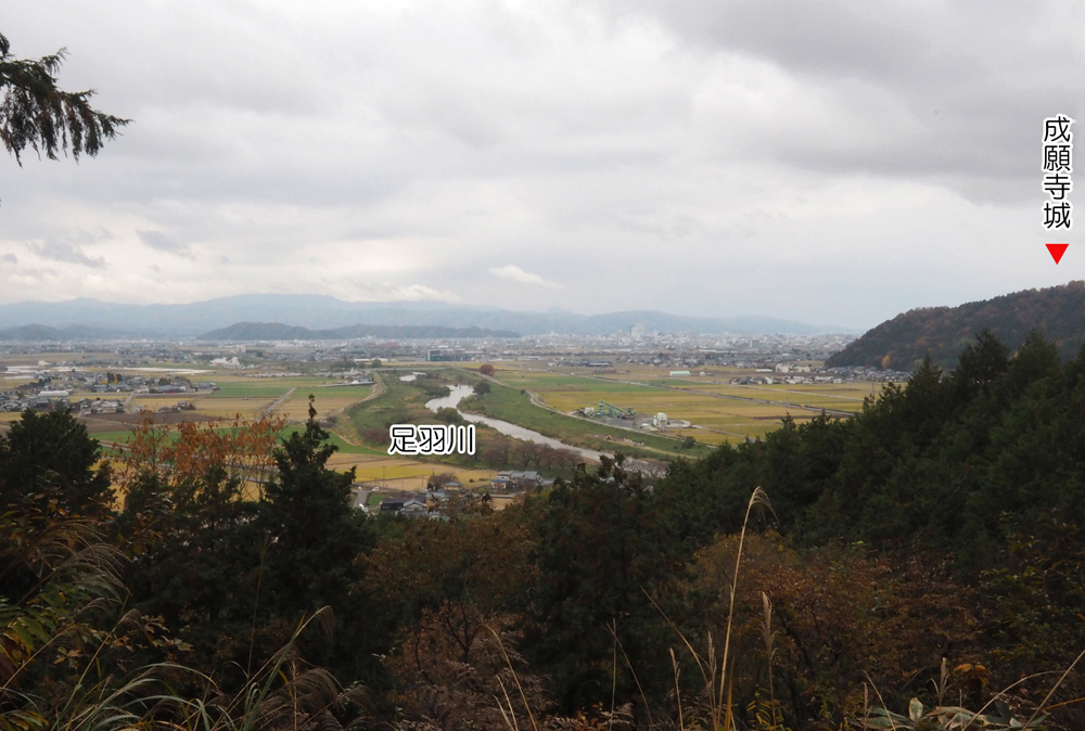 御茸山北端からの眺望