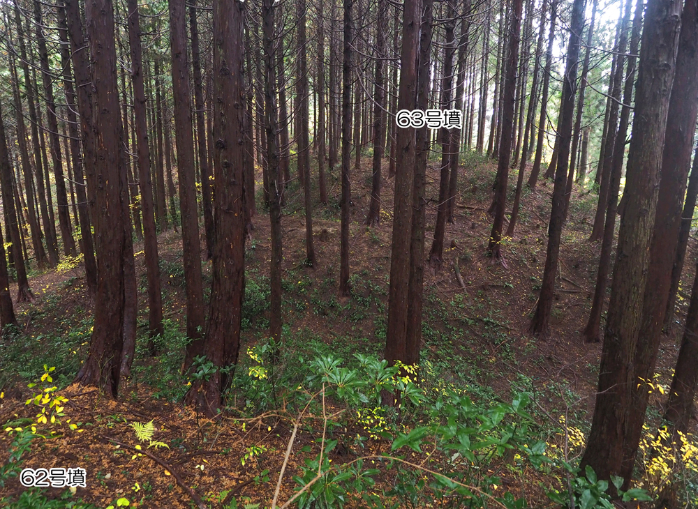 62・63号墳、堀タ