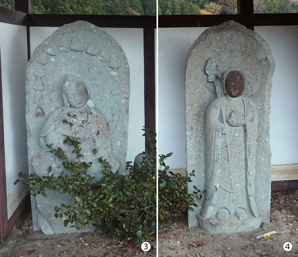 如意輪観音(No.3)、地蔵(No.4)