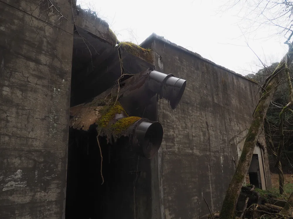 第三海軍火薬廠砲熕谷南区中央棟間ダクト