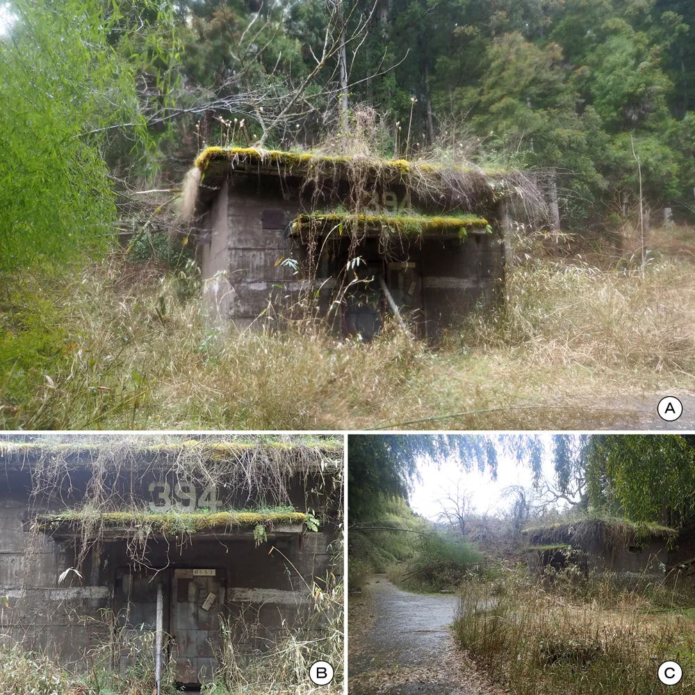 第三海軍火薬廠砲熕谷粉薬一時置場