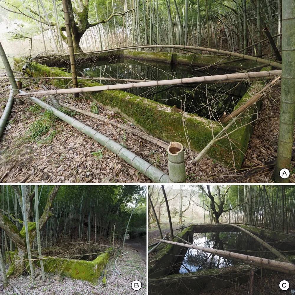 未完成地区入口付近 水槽