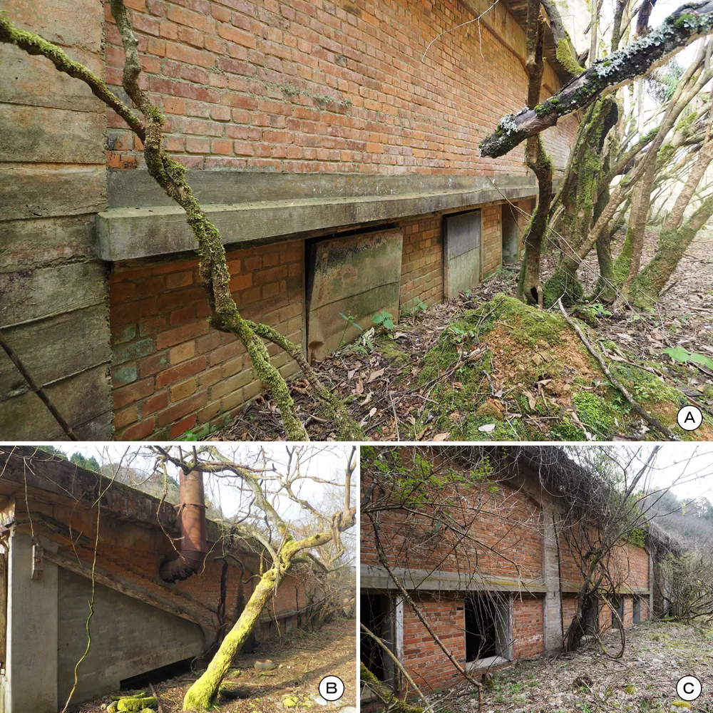 乾燥谷4区 爆薬乾燥場