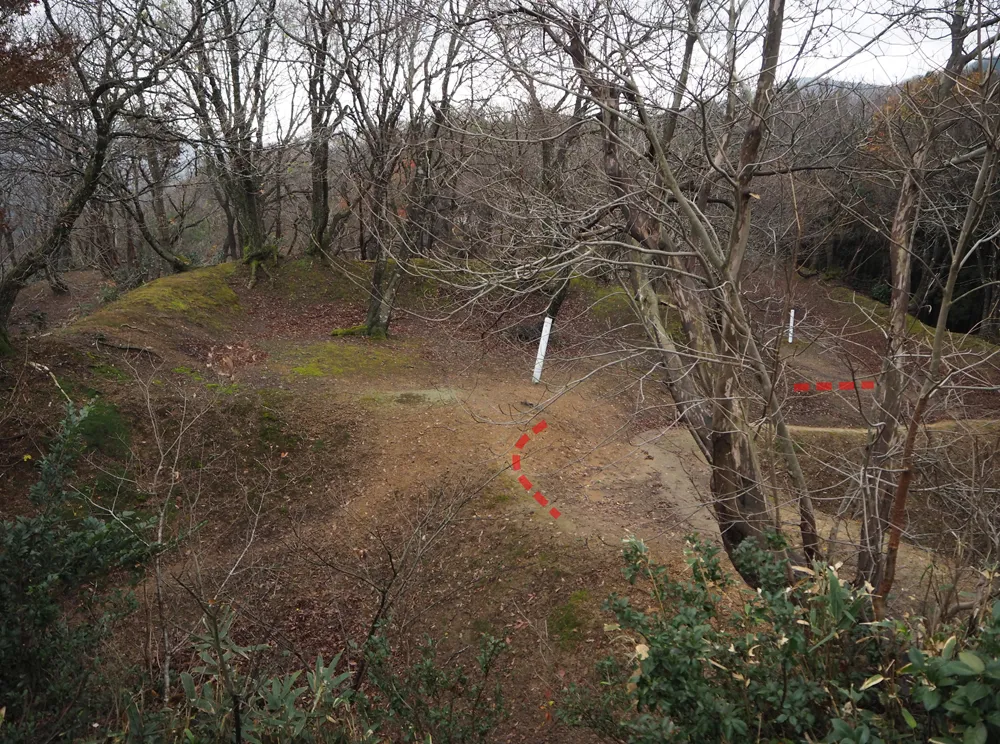 玄蕃尾城虎口A(南馬出)