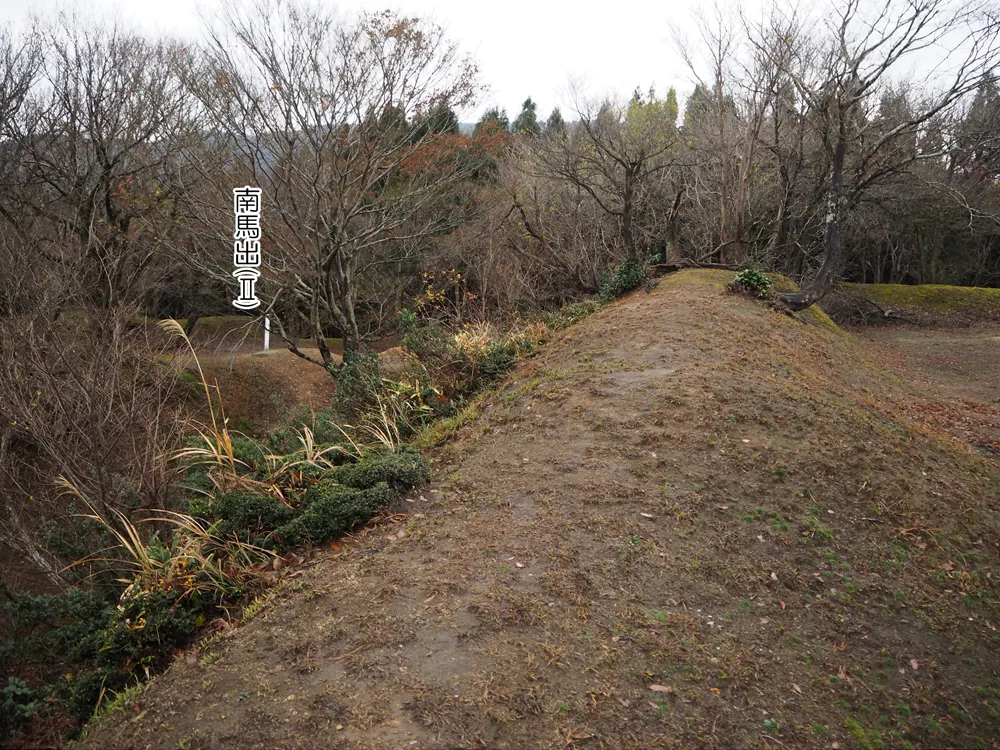 玄蕃尾城曲輪Ⅰ(主郭)南側土塁