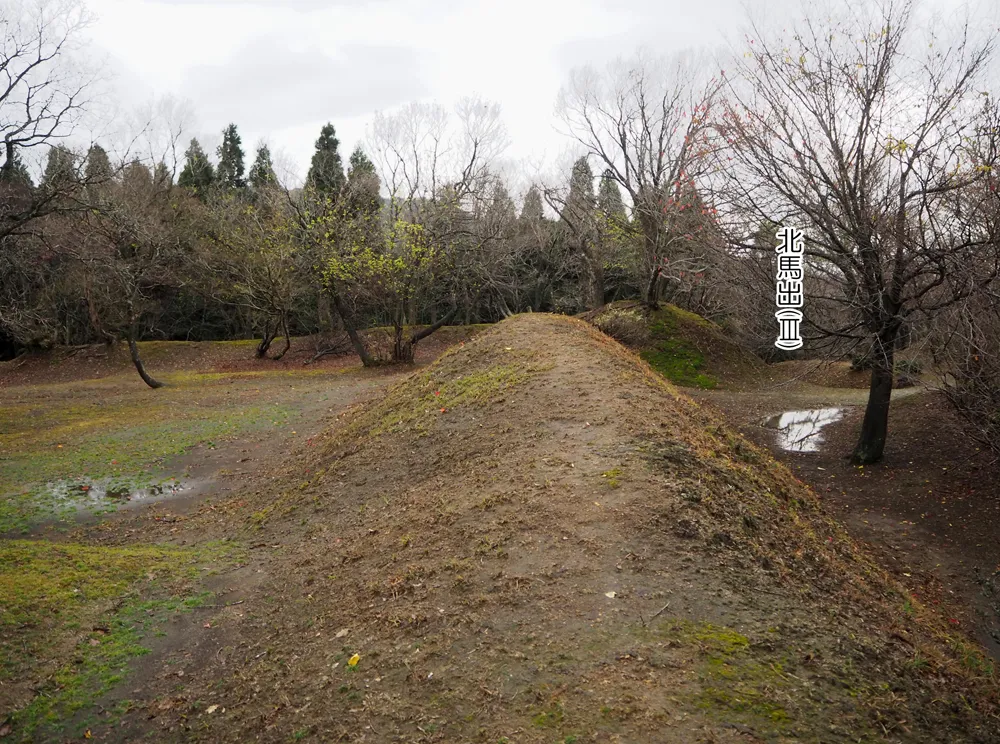 玄蕃尾城曲輪Ⅰ(主郭)北側土塁