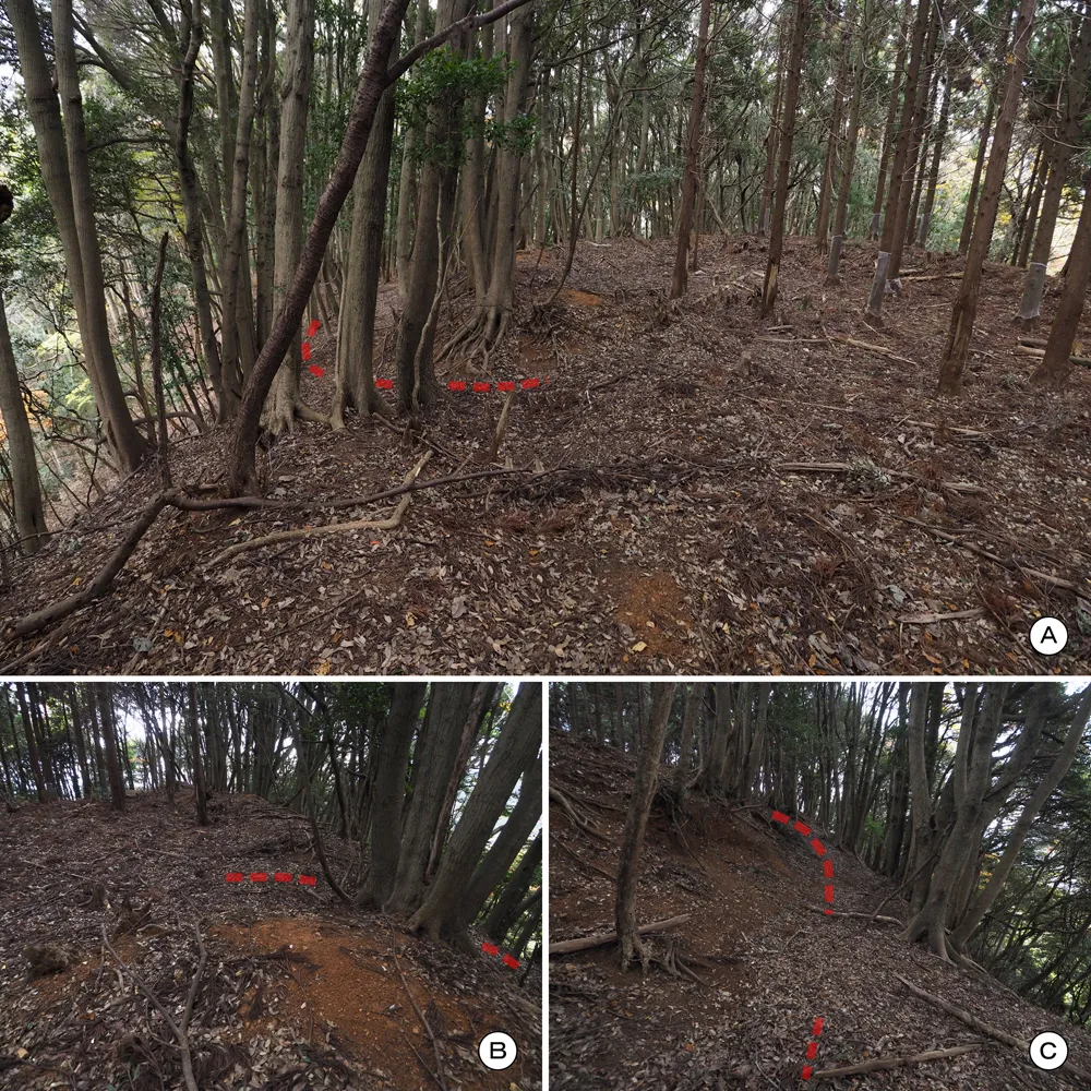 中山の付城主郭東虎口