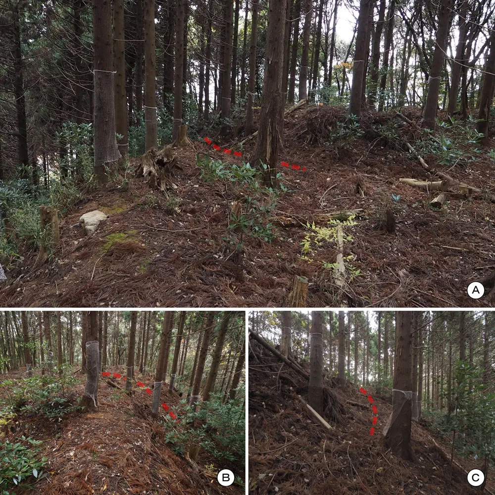 中山の付城西虎口