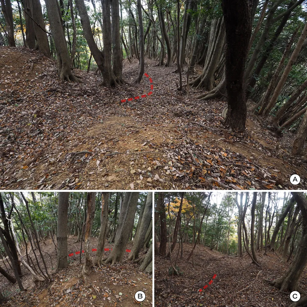 中山の付城北虎口