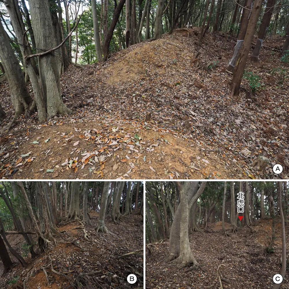 中山の付城北虎口