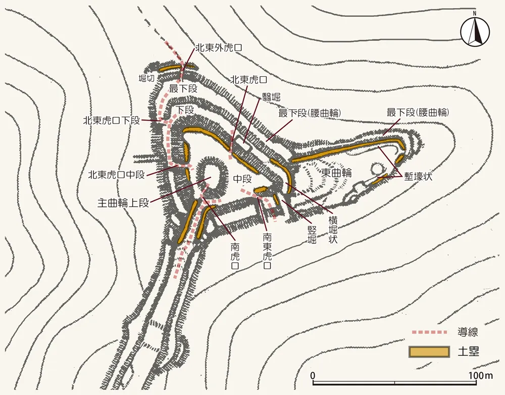 伝木下秀吉陣跡全体図