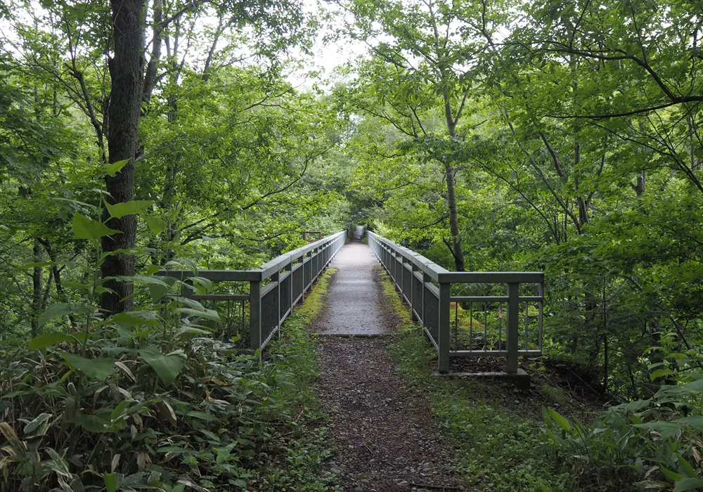 三の沢橋梁橋上