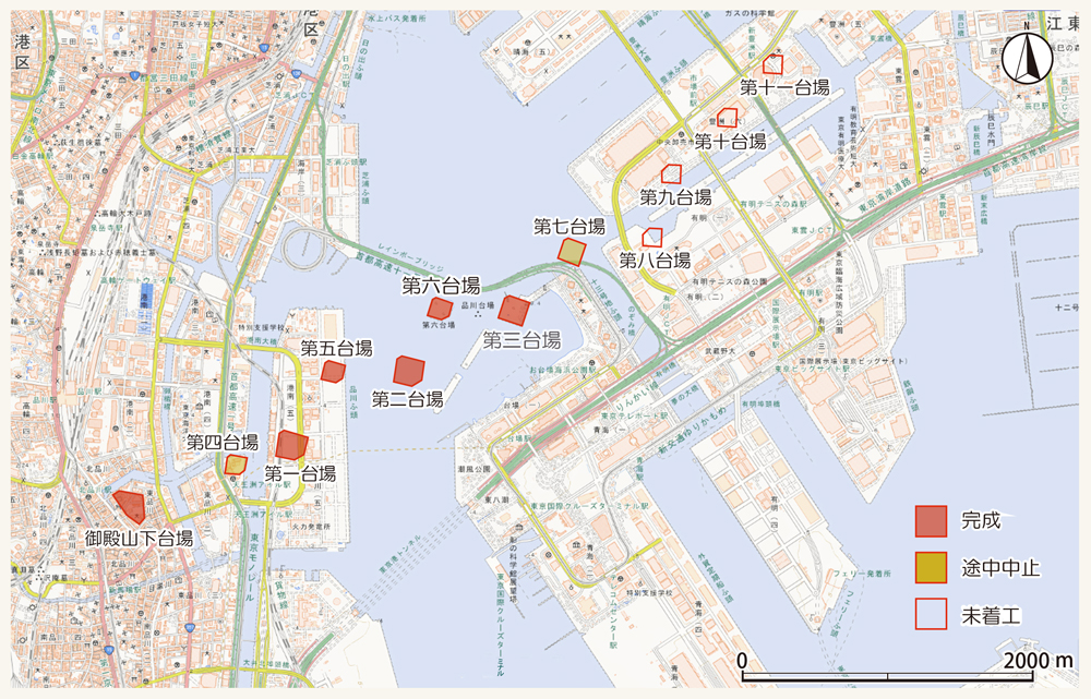 品川台場配置図