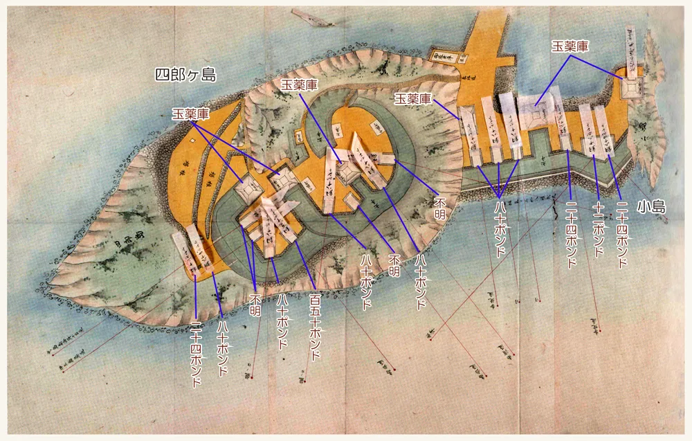 四郎ヶ島台場絵図