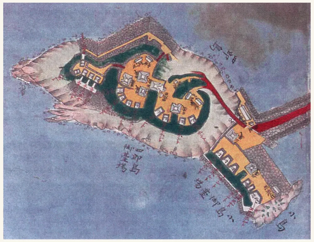 四郎ヶ島台場絵図